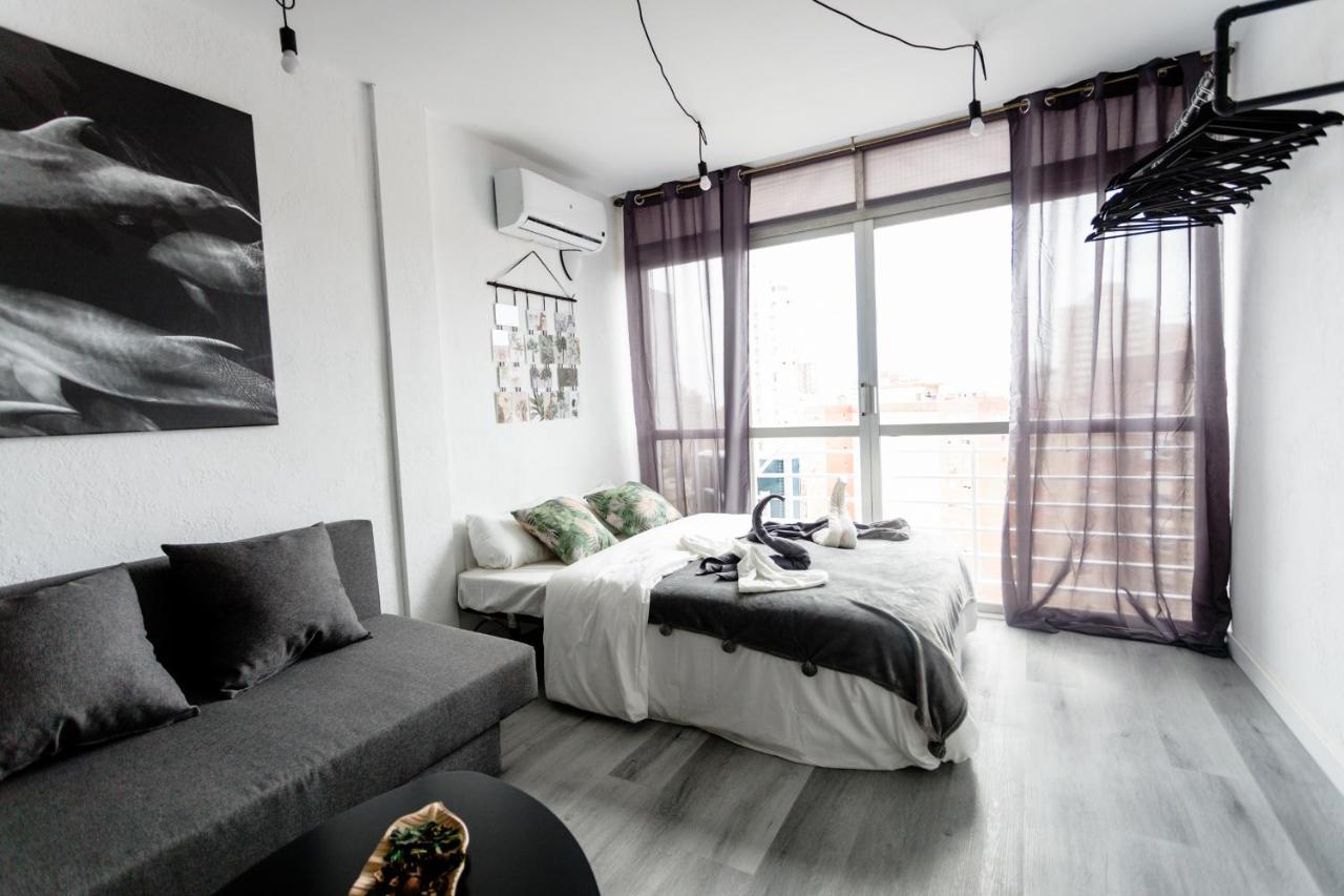 Modern Studio With See And City View Benidorm Dış mekan fotoğraf
